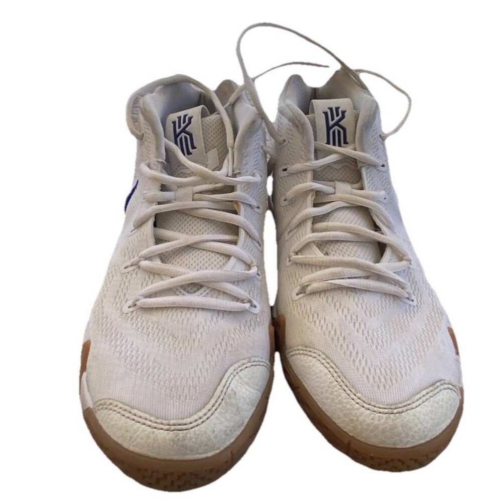 Nike Kylie 4 Youth (Boys) Size 6 White Blue Used Some Wear - See Photos